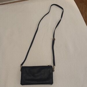 Navy Crossbody Bag with Adjustable Strap